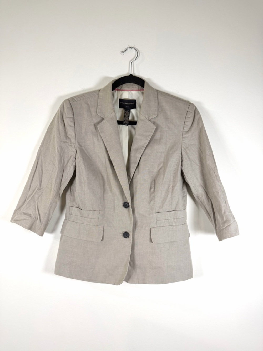 Banana Republic Light Taupe Women's Tailored Blazer